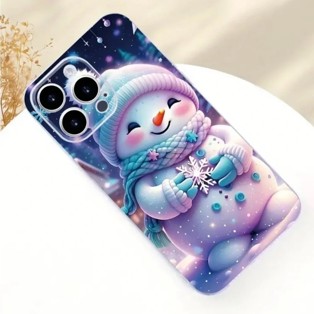 IPhone 14 Max Pro Snowman Cell Phone Case NWT